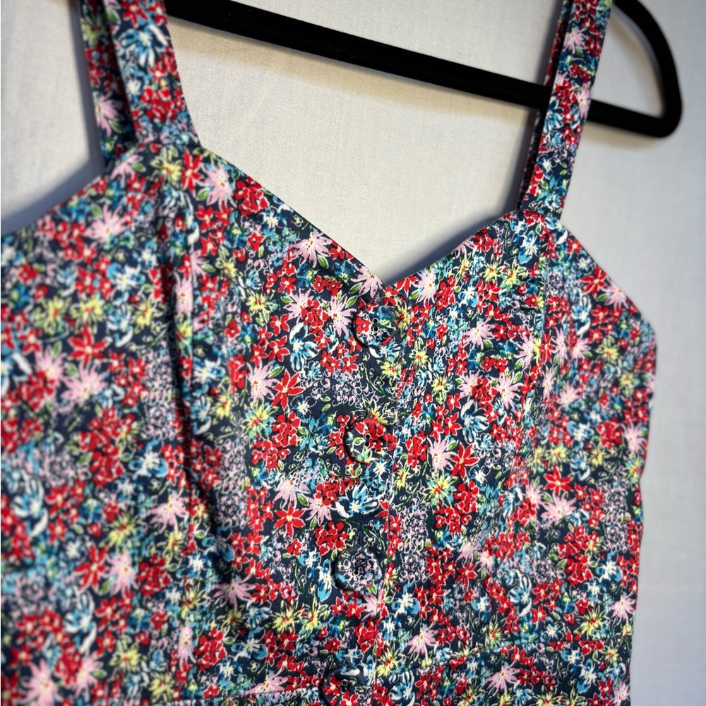 Gianni Bini Floral Mini Dress - Red, Blue, Pink